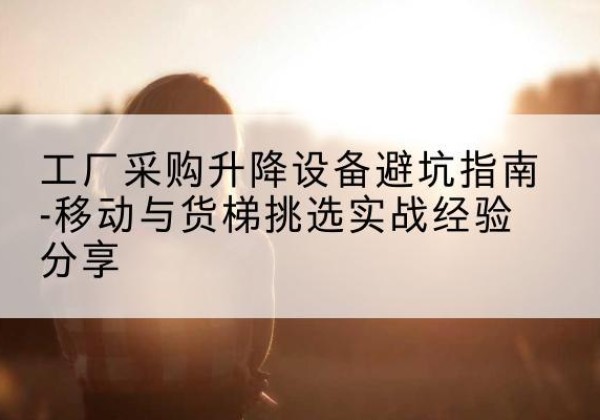 平原移动式升降机怎么选-工厂采购升降设备避坑指南-移动与货梯挑选实战经验分享